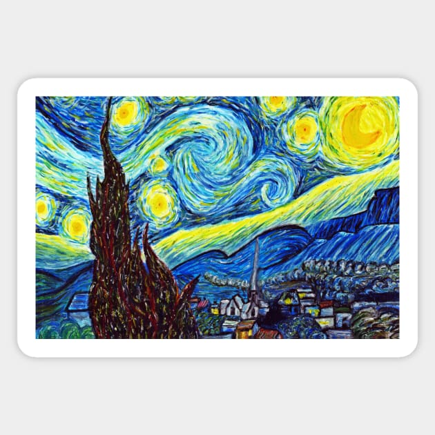 Starry Night Sticker by hxrtsy